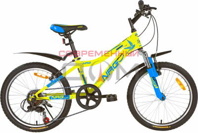 Велосипед NRG Bikes SWIFT 20"/11" lemon-blue-black